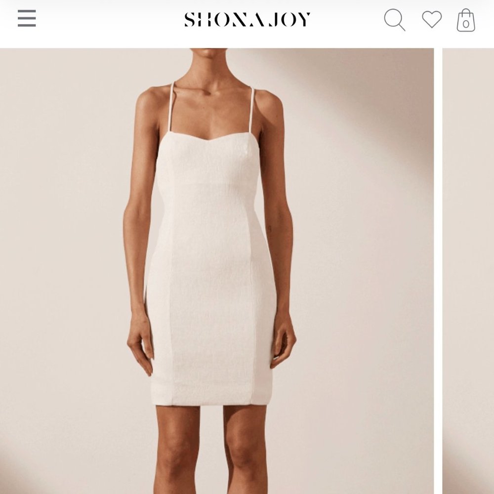 Shona Joy Simone Fitted Mini Dress
